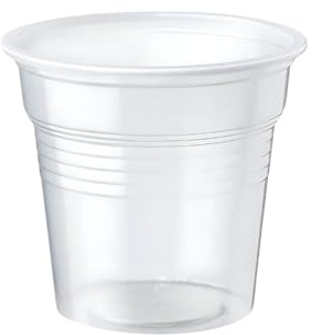 500 Bicchieri in Plastica da Caffè 80 ml - Set di 500, Trasparente, Monouso, Resistenti e Pratici, Ideali per Uffici, Feste e Uso Quotidiano