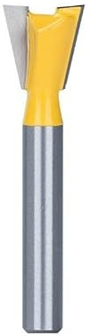 1/6 pièces mèche de gravure sur bois 6mm tige 1/4 mèches de routeur à queue d'aronde 14 degrés fraise for outils de travail du bois(12.7xD6x13x50L)