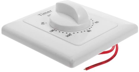 DOITOOL Mechanischer Zeitschalter Timer Aus Abs Mit Countdown Funktion 120 Min Für Innenbeleuchtung Und Geräte Wand Steckzeitschaltuhr Energieeffizient Für Haushalt Und Büro