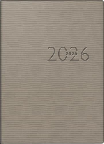 rido/idé Taschenkalender Mod. perfect/Technik I 2026 | A6, Kunstleder, grau