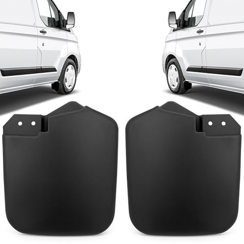 Paraspruzzi anteriore sinistro e destro, ricambio per Ford Transit Custom dal 2012 in poi | OEM 1915641, 1915642, BK21-16A266-BC5JA6 (coppia)
