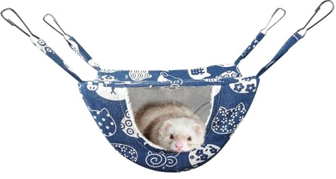Hamaca De Conejillo De Indias - Saco De Dormir Pequeño para Mascotas Pequeñas, Cama para Hurones | Hamaca para Hámster para Chinchillas, Hurones, Conejos, Cobayas, Mascotas Pequeñas