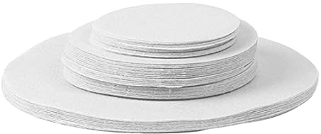Holibanna 48pcs Felt Placemats Round Tableware Mats Separate Pot Pads Protective Table Coasters Felt Table Mats
