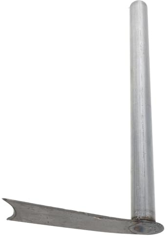 FONDOTIN Azada Manual De Metal para Tierra Herramienta x Pequeña Azada De Hierro Cultivador De Jardín Escardador Herramienta Agrícola Agrícola De Jardín De Mango Corto Silver