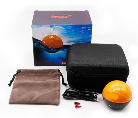 F68 Wireless Fisch Finder Tiefe Echolot Dual Frequenz Sonar Alarm Wandler Fishfinder Mit GPS