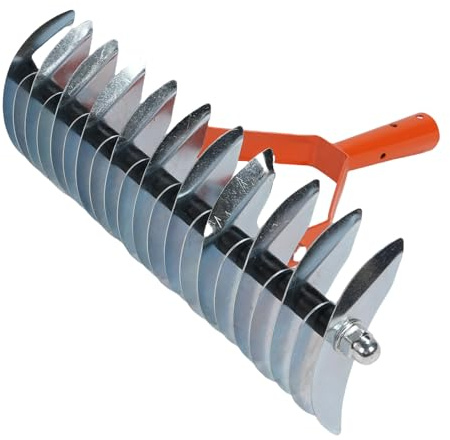 KIMISS Rastrello per Paglia, Arieggiatore per Prato con Impugnatura Ergonomica a 3 Sezioni Progettato per un'efficiente Tolettatura dell' e Rimozione del Paglia
