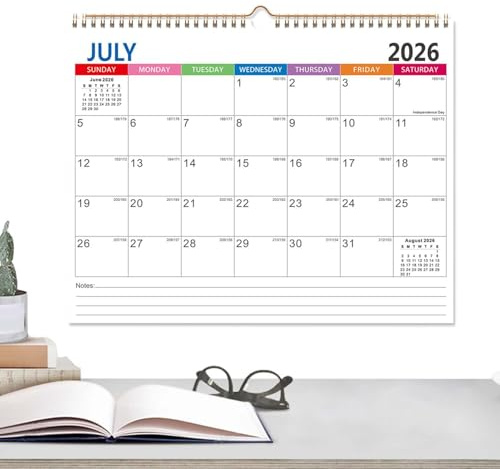 2026-2027 Monthly Wall calendar– 36×28×1cm Desk and Wall Planner, Annual calendar| Large Print calendarfor Home Office Classroom, Appointment Scheduling Organizer, Family Activity Planner, Academic
