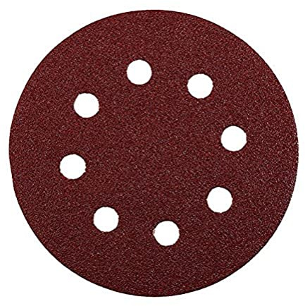 kwb Disque abrasif Ø 125 mm en corindon supérieur avec grain 40, changement sans outil, encollage résine synthétique de haute qualité et support papier renforcé, pour bois et métal