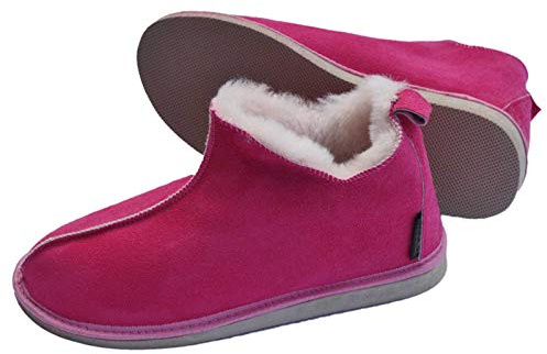 der-Fellmann Lammfell Hausschuhe Mokassin Cinderella pink für Kinder, Frauen, unisex, Hausschuhe, Slipper, Flach, Rustikal, Komfort, Maximum, Pink
