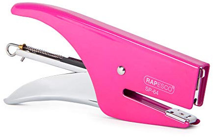 Rapesco 1382 SP-64 Heftzange und 1000 Heftklammern des Typs 21/4mm, 12 Blatt Kapazität, Fuchsia