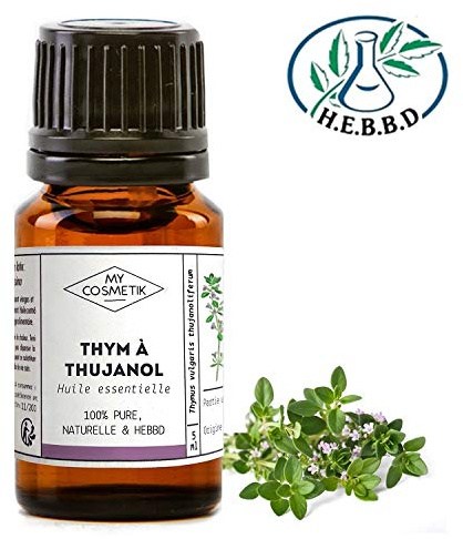 MY COSMETIK - Huile Essentielle de Thym à thujanol - Chémotypées HEBBD/HECT - 100% pure et naturelle - Fabriqué en France - 5 ml
