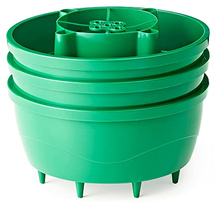 Hercul-Easy Easylife Plant Watering System Set of 3, Plant Halos, Watering Spikes, Tomato Watering System, Planters, Suitable for Indoor and Outdoor Use, H13cm x D29cm - Fully Guaranteed