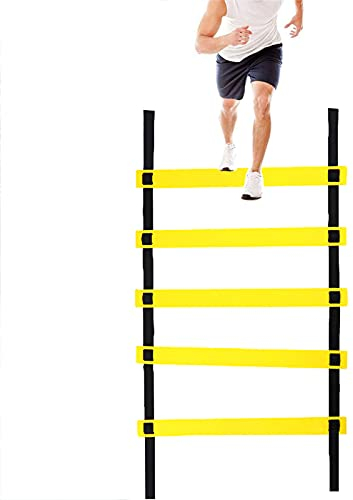 Beweglichkeitsleiter 8m Multifunktions-Geschwindigkeits-Trainingsleiter, Fußball-Flexibilitäts-Trainings-Sprungleiter, Für Kinder, Erwachsene, Fußball-Geschwindigkeitszug