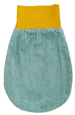 KraftKids Strampelsack Cord Breitcord Mint für den Frühling/Sommer aus Musselin Baumwolle in zwei Größen erhältlich