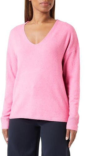 ONLY Jersey Onlrica Life L/S con Cuello en V KNT Noos, Azalea Pink/Detail:Melange, S
