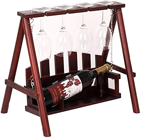 MAKIVI Weinregal, Weinregal, Massivholz-Weinregal, Weinschrank, Wohnzimmer-Dekoration Marriage