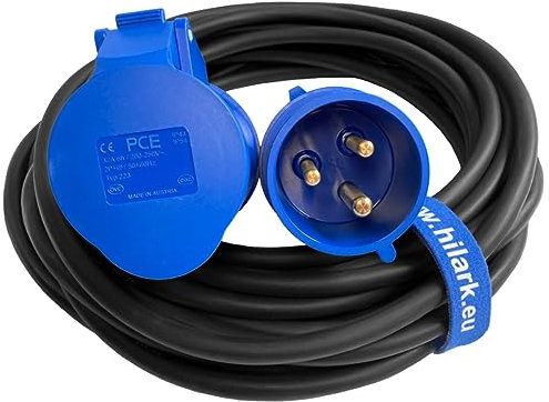 H07RN-F 3x4 mm2 Electric Reel CEE 32A IP44 Black 40 m