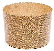 Ecopack Panettone-Backform aus Papier, 500 g, backofenfest bis 220°C, 10 Stück