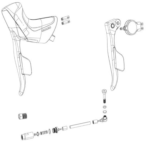 Sram Bremshebel-2039100303 Schwarz Einheitsgröße