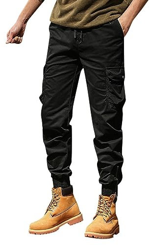 EODJXIO Pantaloni Sportivi Uomo Estivi Pantaloni da Lavoro Uomo Pantaloni Tuta Uomo Estivi Leggeri Cotone Larghi sotto Salopette Ciclismo Uomo 9d Uomo Jeans Firmati Pantaloni Sauna USA E Getta