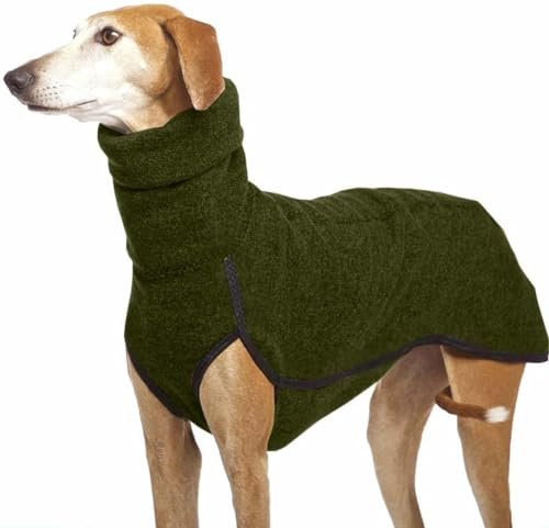 Herbst Und Winter Warme Windhund Labrador Schäferhund Kleidung für Große Hunde Hemd Hohen Hals Pullover Stretch Fleece Pullover für Hunde Weste Jacke für Haustiere