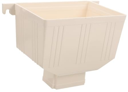 DOITOOL Robusto Filtro Di Drenaggio Dellacqua Piovana in Pvc Accessorio Universale Per Grondaia Kit Di Grondaia Esterna Di Facile Installazione