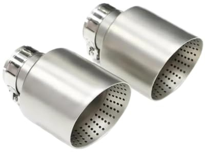 TNSSCZM Auto Auspuffblend Für GTI Für Golf 7 MK7 Auspuffspitze Auto Schalldämpferrohr Endrohrblenden(ID63MM OD114MM)