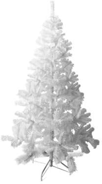 Acomoda Textil – Árbol de Navidad con Soporte para Decorar el Hogar y Comercio. Pino Artificial de Navidad Desmontable, Plegable y Resistente. (Blanco, 210 cm)