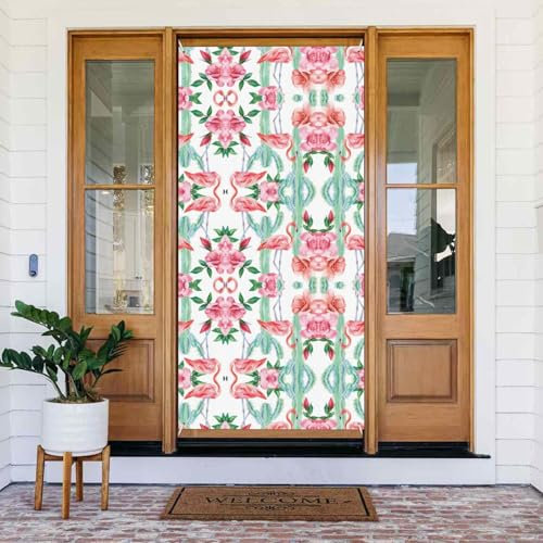Kaktus Flamingo Rose Blumen Banner Dekorationen Türabdeckung Dekorationen für Türabdeckungen dekoratives Zubehör 80 x 183 cm