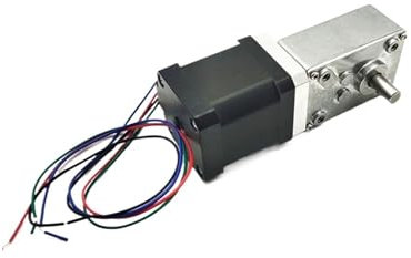 HHB8WL 42BY 12 V Schrittgetriebemotoren, 24 V Gleichstrom, Schneckenschrittmotor, selbstsichernd, Mini-Getriebe, Schneckenreduzierung, Geschwindigkeitsreduzierer (Paket A, Verhältnis 1–49)