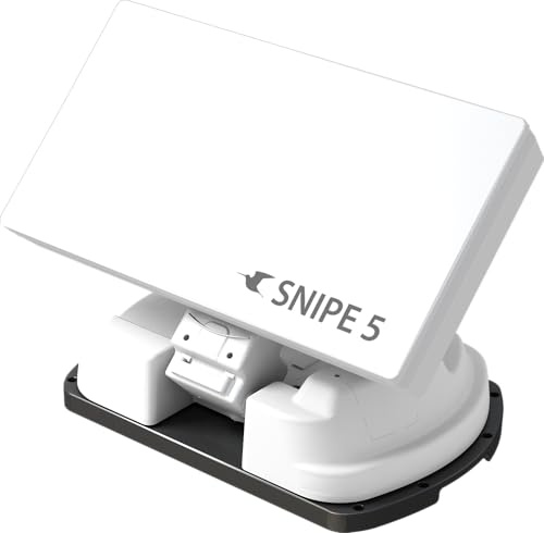 Selfsat Snipe 5 Single – Vollautomatische Camping-Antenne – Weiß