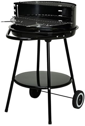 Barbacoa redonda Vaggan de 51cm con cuenco esmaltado y accesorios