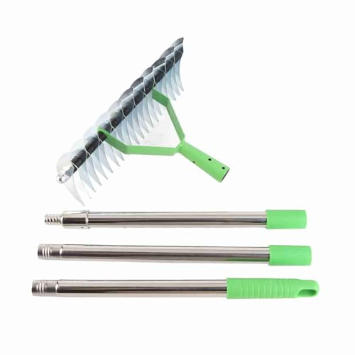 Thatch Rake Steel Tines Ergonomic Handle Efficiently Clears Lawn Debris Lawn Garden Yard