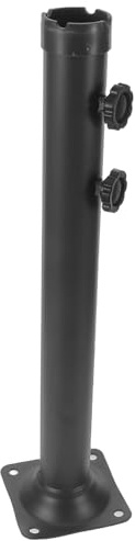 VINTORKY Outdoor Schirmständer Hülse aus Metall Universelle Schirmfußrohr Halterung für Sonnenschirme Windstabiler Schirmstangenständer für Terrasse Balkon