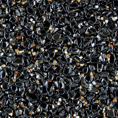Terralith Marmor - Steinteppich nero gold für 1 qm - innen -, Körnung:mittel (4-6 mm)