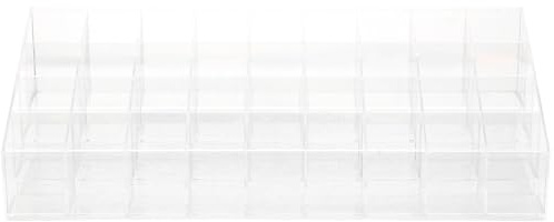 Vaguelly Organizer per Rossetti e Lip Gloss in Ps Struttura Robusta e Coperchio Antipolvere, per Domestico e Organizzare Angolo Cosmetici