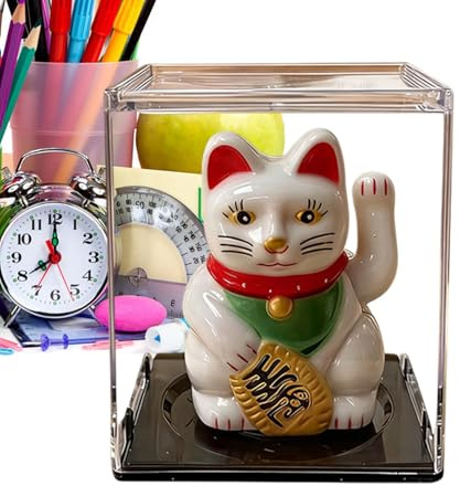 Genérico Figuras de Gato | Figura Autónoma con Movimiento Ondulante por Energía Solar - para Coche con Figura de Gato - Regalo para Boda Año Nuevo Chino Housewarming Salón