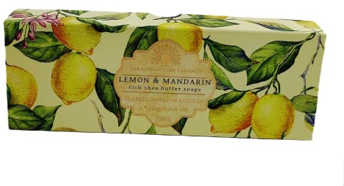 Geschenk Boxed Hand Seifen 3 x 100g Zitrone & Mandarine