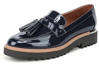 Franco Sarto Femme Carolynn Lug Sole Loafer Semelle de Mocassin, Bleu Marine Inky Navy, 36 EU