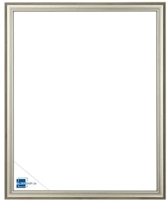 Bildershop-24 Leerrahmen (ohne Rückwand und Glas) Barockrahmen Kalypso 62 X 93 cm Silber Antik Farbe und Größe wählbar