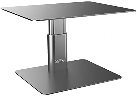 Nillkin Monitorständer, höhenverstellbar, Metall, Desktop-Ständer, Computer-Monitor-Ständer, kompatibel mit TV, PC, Laptop, Computer, iMac und allen Bildschirmen (Silber)