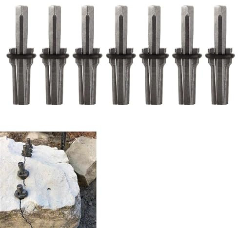 10pcs Rock Splitter Plug Wedges, 5/8(16mm) Stone Opener Bits Dowel Wedges, Splitting Stone Drill Tool, for Granite, Hard Stones, Concrete
