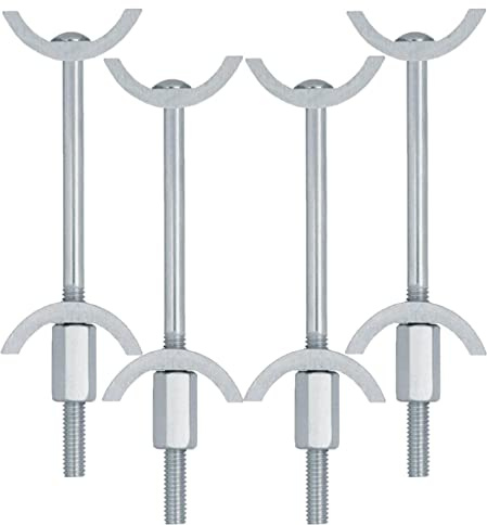 4 Stück HMH-Shop Arbeitsplattenverbinder 100x35 mm Tischplattenverbinder verzinkt Platten Verbinder für Arbeitsplatte Küchenplatte Möbelverbinder Plattenverbinder