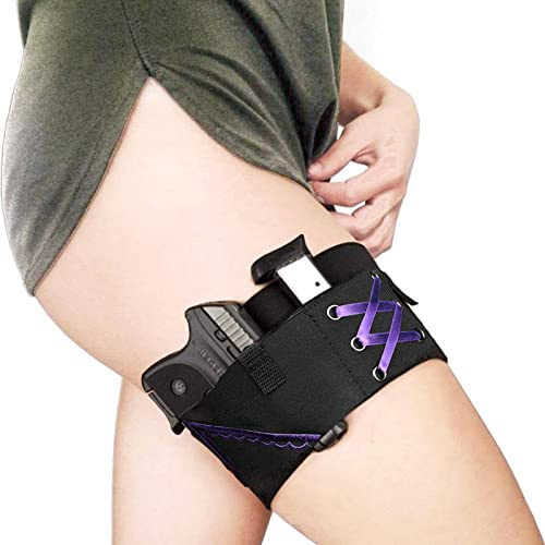 Oberschenkelholster für Frauen, verstellbares taktisches Sexy Lady-Bein-Pistolenholster, verdecktes Trage-Pistolenholster, passend für PT-22. 22 KaliberTCP. 380, P238, RugerLCP