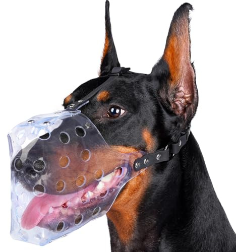 Mayerzon Basket Muzzle for Small to Large Dogs - Breathable, Prevents Biting for Grooming & Scavenging, Suitable for Husky, Golden Retriever, Labrador & Beagle