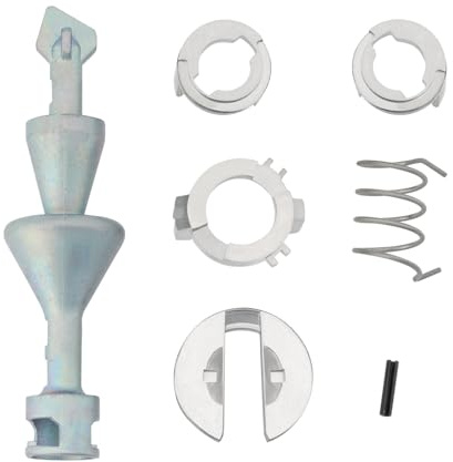 LT Easiyl En uppsättning främre vänstra eller höger dörrlås reparationssats kompatibel med BMW 3-serien E90 E91 E92 E93 propellerlängd 78 mm låscylinder reparationssats silver