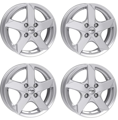 4x Rial Felgen Alufelgen Kodiak 5.5Jx14 ET47 4x100 polar-silber kompatibel mit HYUNDAI i10