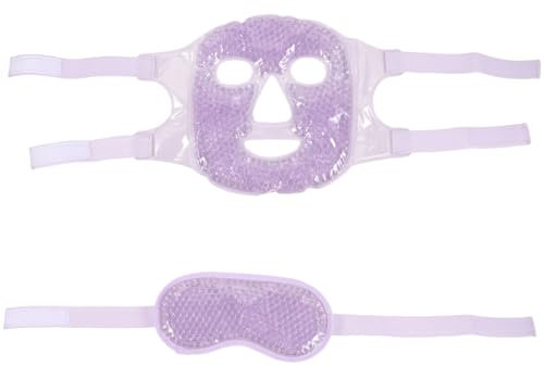 COLLBATH Kühlende Gel-gesichtsmaske Mit Verstellbarem Band Wiederverwendbare Augenmaske Für Kühlende Und Heiße Anwendungen Für Entspannung Kopfschmerzen Und Menstruationsbeschwerden
