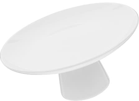 MUSISALY Vassoio Per Torta in Ceramica Resistente Usura Alzata Decorativa Per Dessert Esposizione Tavolo Feste Nuziale Delicato Compleanno Caramelle