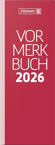 BRUNNEN Vormerkbuch Mod. 785 '26 | 108×297 mm, Papier, rot